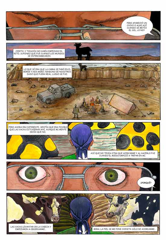 Viñetas que tratarán de explicar los sucesos de un grupo de amigos en su viaje al desierto.