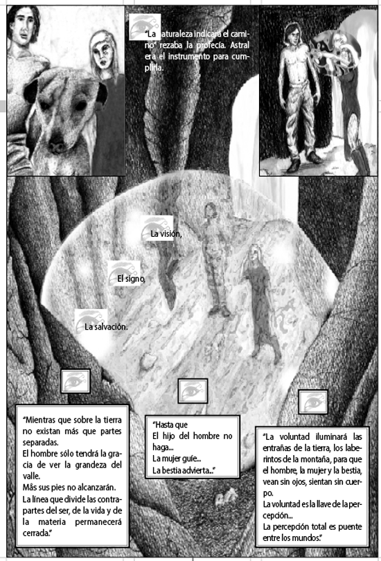 Viñetas que relatan una aventura onírica donde Astral se involucra.