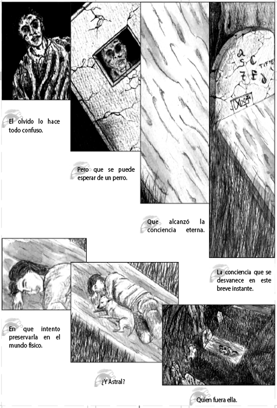 Viñetas que relatan una aventura onírica donde Astral se involucra.